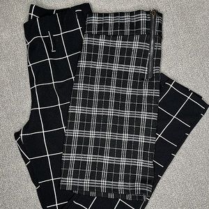 Plaid/Stripped Collegiate Black Bottom Bundle!